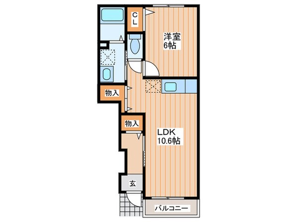 ヴァン　ヴェ－ルの物件間取画像